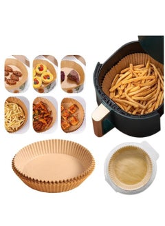 Buy Air Fryer Parchment Paper Liners - 100PCS 6.3 Inch Disposable Cooking in Egypt