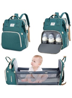 Buy Multifunctional Baby Diaper Bag Backpack with Portable Bassinet and Insulated Bottle Pockets in Egypt