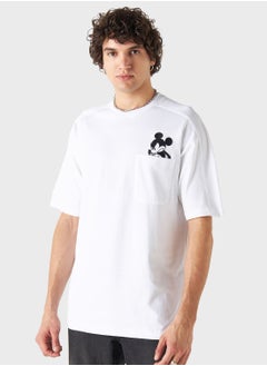 اشتري Mickey Mouse Print Crew Neck T-Shirt في السعودية