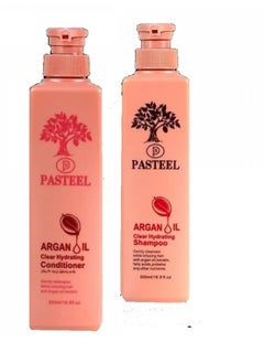 Buy Set Of Shampoo And Conditioner For Treated Hair With Argan Oil 500 ml in Saudi Arabia