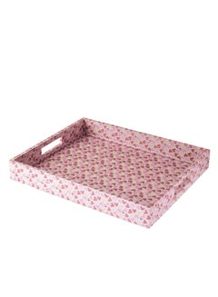Buy Square Leather Serving Tray Large Size Multi Use in Saudi Arabia