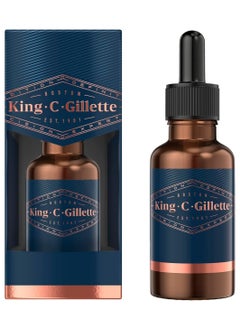 Buy King C. Gillette Men’s Beard Oil with Plant Based Argan, Joijoba Avocado, Macadamia Seed and Almond Oils, 30 ml in Egypt