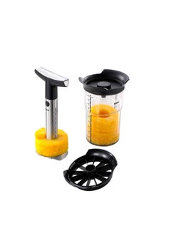 Buy Gefu Pineapple Slicer professional including small piece cutter and storage container in UAE