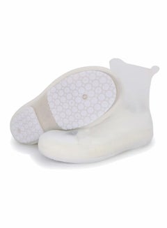 Buy Silicone Shoe Covers, Waterproof Shoe Covers, Thickened Sole Reusable Rain Shoe Covers, Silicone Rubber Non Slip Shoe Protectors, Elastic Overshoes Elevated Galoshes for Man and Woman (XL, White) in Saudi Arabia