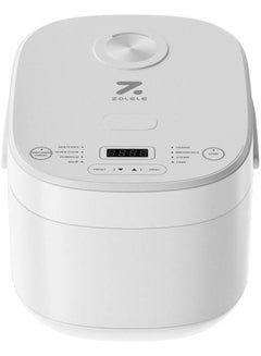 Buy ZB600 5L Smart Rice Cooker for Rice Porridge Soup Stew With 16 Preset Cooking Functions 24-Hour Timer Keep Warm Function and Non-Stick Inner Pot White in UAE