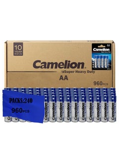 Buy Camelion Super Heavy Duty Batteries 10200406 R6/AA/Pack of 4 240 Packs in Egypt