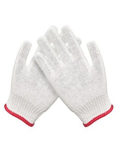 Buy Wholesale 6 pairs of nylon and cotton yarn gloves suitable for home use, trips and daily work for workers, professionals and athletes, wear-resistant and slip-resistant in Saudi Arabia