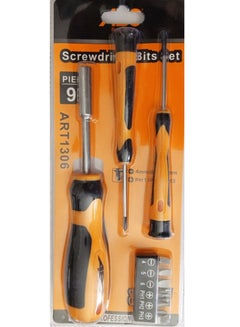 Buy ART1306 Screw driver kit 3 pieces 8 different sizes in Egypt