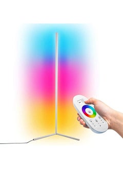 اشتري Remote Control RGB LED Corner Floor Lamp Multicolour في الامارات