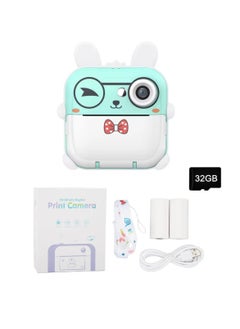 Buy Digital Camera For Kids 8MP Kids Camera With 32GB SD Card Full HD 1080P Cameras Mini Kids Camera With Instant Print Thermal Printer With 2 Thermal Rolls 2.4Inch Eye Protect Screen Selfie Camera in UAE