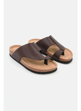 اشتري Men Slip On Cork Sandals, Brown في الامارات