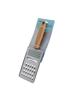 Buy Stainless Steel Grater With Wooden Handle 27cm in UAE