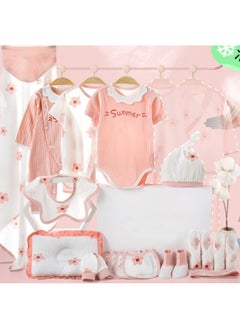 Buy 16 Pieces Baby Gift Box Set, Newborn Pink Clothing And Supplies, Complete Set Of Newborn Clothing in UAE