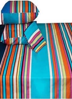 Buy Family Bed 133 Flat Bed sheet Set Cotton 4 pieces size 240 x 250 cm in Egypt