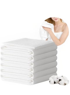 اشتري 25 Pack Disposable Bath Towels, Pure Cotton Body Towel with Powerful Water Absorption, Portable Travel Towel for Travel,Hotel, Trip, Camping, 70 * 140cm في السعودية