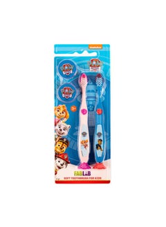 اشتري Nickelodeon Paw Patrol - Children's Toothbrush with Cover, 2 Pieces في السعودية