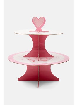 اشتري Cupcake Stand for 10 Cakes, White/Pink في الامارات