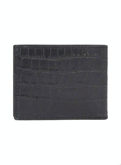 Buy Men's Texture Mini Cardholder/ Wallet - Leather, Black in UAE