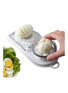 Buy Egg Slicer, Egg Slicer for Hard Boiled Eggs, Stainless Steel Wire Egg Slicer,with 2 Slicing Styles, Heavy Duty Aluminium Egg Cutter Dishwasher Safe for Egg Strawberry Soft Fruit in Saudi Arabia