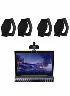 اشتري 4 Pack Webcam Cover, Thin Web Camera Lens Cover Privacy Shutter Cap Hood with Strong Adhesive, Web Cam Privacy Covers, for Logitech HD Pro Stream Webcam, for C270/C615/C920/C930e/C922X and Others في السعودية