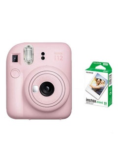 Buy Instax Mini 12 Instant Film Camera With Pack Of 10 Films Blossom Pink in UAE