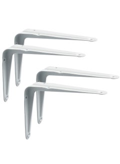 Buy Angle Shelf Bracket Floating Shelf, White 4 Pack Shelf Brackets in Saudi Arabia