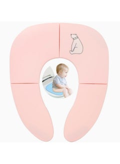 Buy Potty Training Seat Kids and Children, Travel Potty Training Seat Portable, Potty Toilet Seat, For Baby Girls Or Baby Boys, Pink in UAE