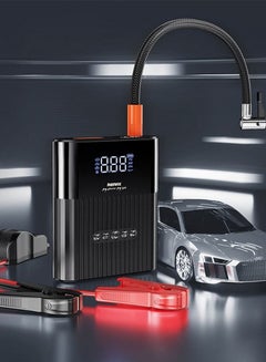 Buy Multifunctional Power Bank Portable Car Jump Starter And Air Compressor Pump Black RPP 275 in Saudi Arabia