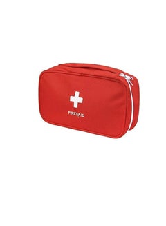 Buy First Aid Kit Bag Empty for Home Outdoor Travel Camping Hiking, Mini Empty Medical Storage Bag Portable Pouch (Red) in UAE
