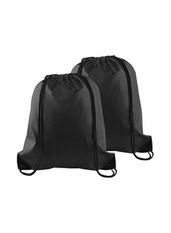Buy 2 Pack Drawstring Backpack Bags String Backpack Bulk Tote Sack Cinch Bag Sport Bags, for School Gym Traveling Yoga Beach Storage Gift in UAE