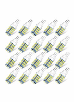 اشتري 20 pcs LED Bulbs White, T10 921 194 168 175 Super Bright 3014 42-SMD LED Replacement 12 Volt Side Indicator Light, Backup Reverse Lights في السعودية