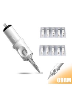 Buy Pack of 10 1209RM Tattoo Cartridge Needles #12 Round Lined Professional Tattoo Needles for Spinning Tattoo Pens in Saudi Arabia