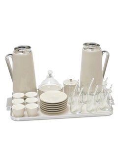اشتري 29Pcs - Porcelain Tea Set Modern Style Design في الامارات