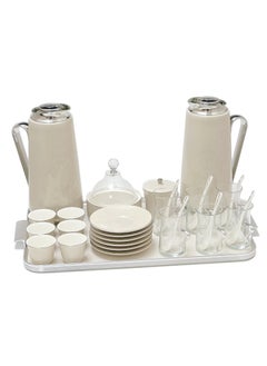 Buy 29Pcs - Porcelain Tea Set Modern Style Design in UAE