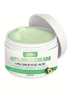 اشتري 100g 42% Urea Cream with 2% Salicylic Acid Intensive Moisturizing Hydrating Urea Cream for Rough Thick Dry Cracked Feet Hand Skin Remove Corn and Callus Exfoliates Soften Thick Dead Skin في الامارات