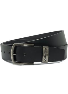 Buy Classic Milano Genuine Leather Belt Men Semi Casual Belt for men Men's belt DDL Smooth 40MM (Black) by Milano Leather in UAE