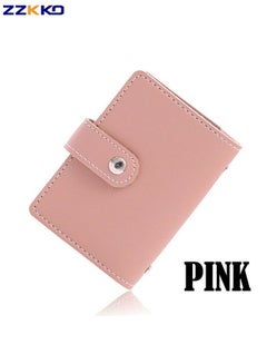 Buy New Anti-theft Large Capacity ID Credit Card Holder Fashion Ladies 26 Cards Slim PU Leather RFID Pocket Wallet in Saudi Arabia