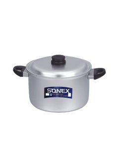 اشتري Sonex Anodized Bakelite Handle Cooking Pot No.4 – 26 cm Diameter, Durable, Dishwasher Safe, Modern Design with Lid, Ideal for Biryani, Rice, and Curry في الامارات