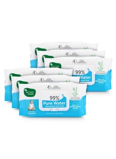 Buy 99% Pure Water (Unscented) Baby Wipes I Natural Plant Made Cloth - Super Thick I 72 Pcs/Pack - Pack Of 6 (Super Saver Pack) in Saudi Arabia