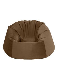 Buy Chair | Round Bean Bag Velvet - Light Brown in Saudi Arabia