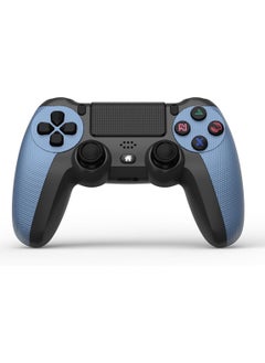 Buy Wireless Controller Gamepad for PS4/PS4 Slim/PS4 pro/PC with USB Charge Cable with Dual Vibration, Clickable Touchpad, Audio Function, Light Bar and Anti-Slip (Blue) in Saudi Arabia