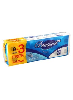 Buy Bouquet 12-Piece Toilet Paper Roll Set White 200 Sheets 32 x 10.5 x 41.5 cm TT32EB2012P13 in Saudi Arabia