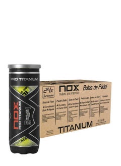 اشتري NOX Case Of 24 Cans Of 3 PRO TITANIUM Padel Balls في الامارات