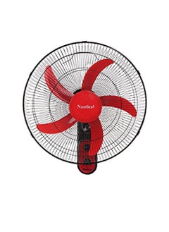 Buy Nautical 18 Inch AM-777/AM-1814-N Wall Fan - 5 Blades With Timer Red / Black in Egypt