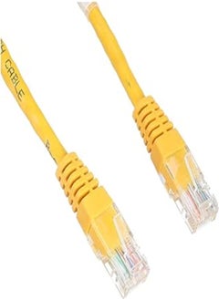 اشتري StarTech 1 ft. (0.3 m) Cat5e UTP Patch Cable - Yellow - Molded Crossver في مصر