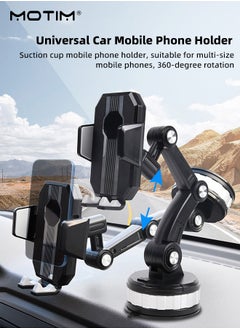 Buy Phone Holder for Car Military-Grade Suction Phone Stand for Car Phone Holder Mount Super Stable Automobile Cell Phone Holder Car Mount for iPhone Universal Car Dashboard Mount Fit All Smartphone in Saudi Arabia