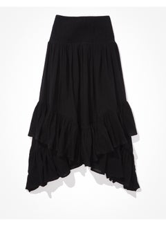 اشتري AE Smocked High-Low Midi Skirt في السعودية