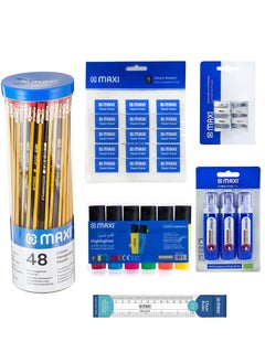 Buy 79-Pieces School Stationery Value Pack in UAE