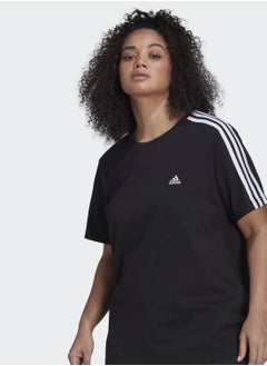 اشتري Essentials Slim 3-Stripes T-Shirt (Plus Size) في الامارات