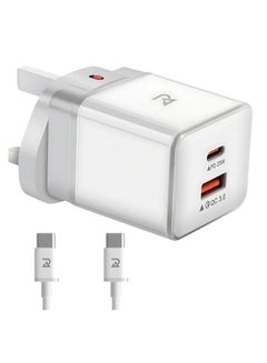 Buy Radalifestyle QC 10 Fast Charger With Quick-Charge 25 watt & Type C Cable Included in UAE